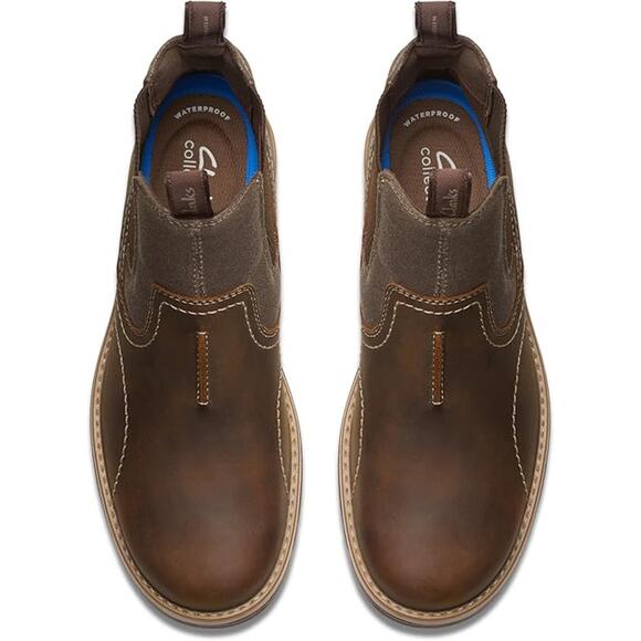 Clarks Men's Morris Easy Waterproof Ankle Boot, Beeswax Leather, 9.5 - Picture 4 of 7